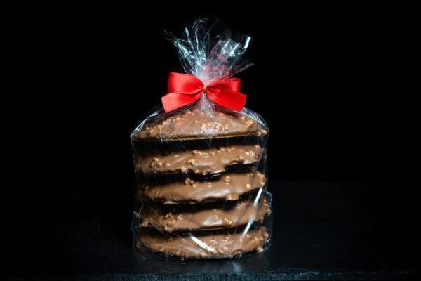 Elisenlebkuchen mit Vollmilch-Haselnuss