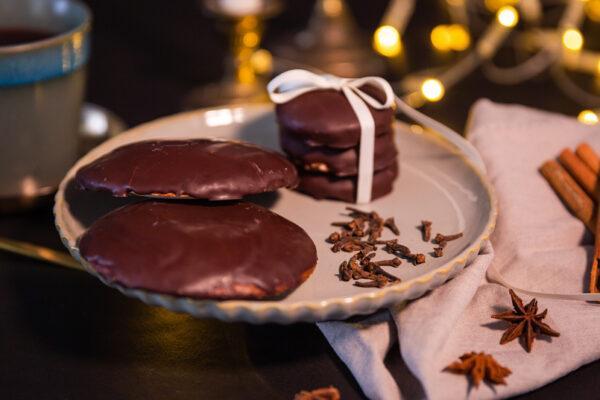 Elisenlebkuchen mit dunkler Schokolade – Bild 5