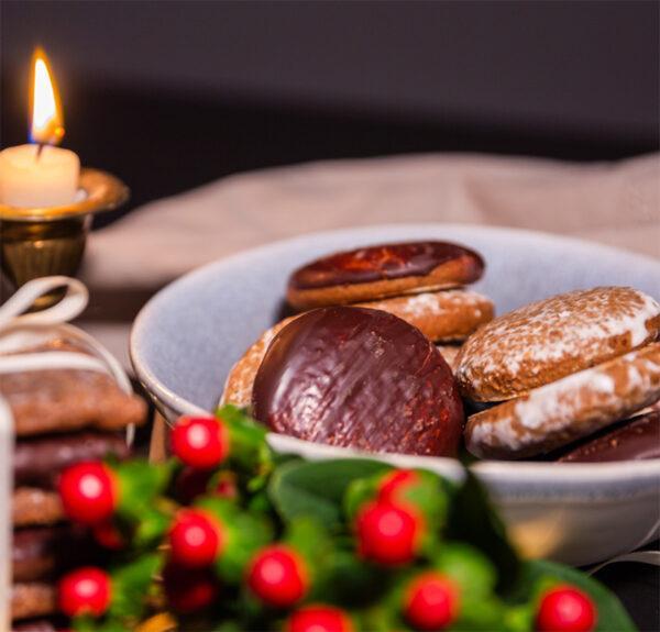Glutenfrei - Elisenlebkuchen Dunkle Schokolade & Zuckerglasur – Bild 2