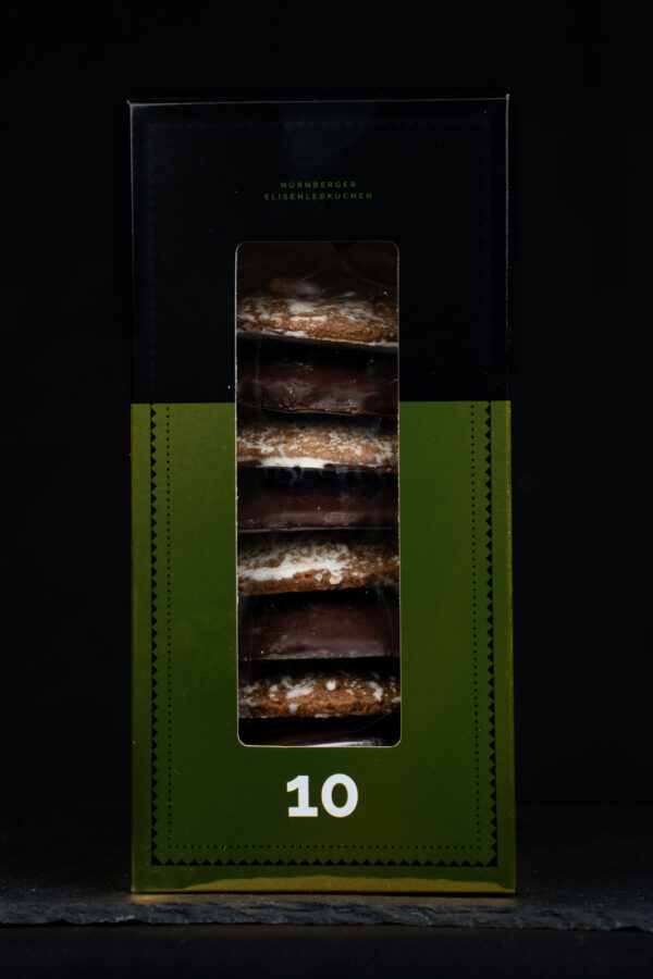 Elisenlebkuchen dunkle Schokolade & Zuckerglasur – Bild 3